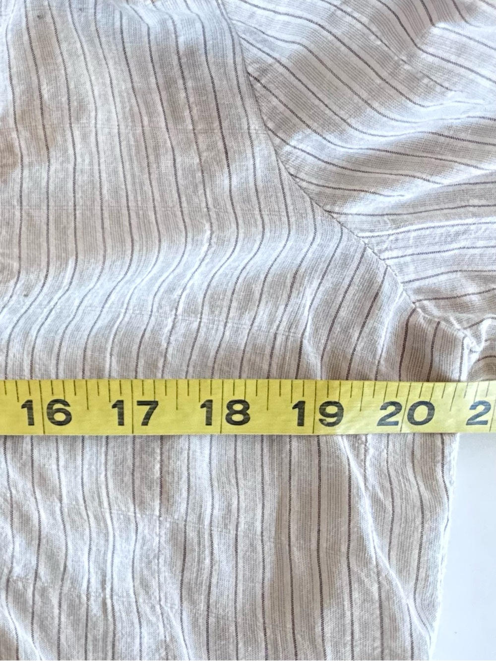 Johnny Was 3J Workshop embroidered striped floral boho prairie button down top M - Picture 9 of 12